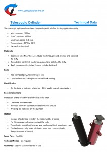 telescopic technical data