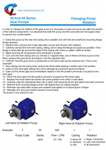 changing pump rotation