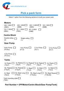 pick a pack form